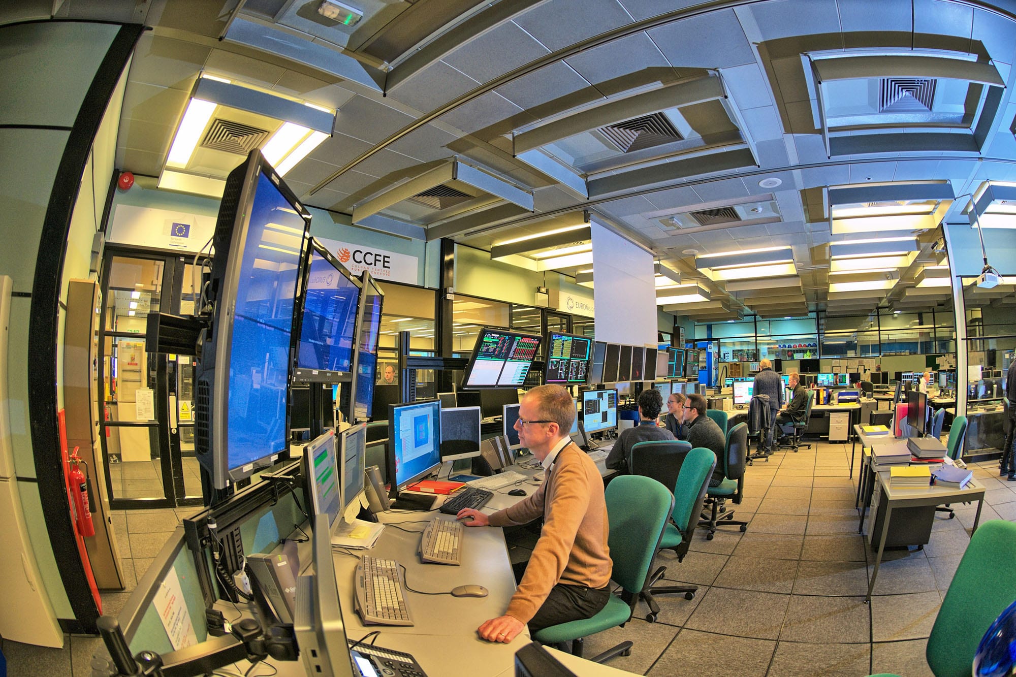 The control room for the JET tokamak (Credit EUROfusion)